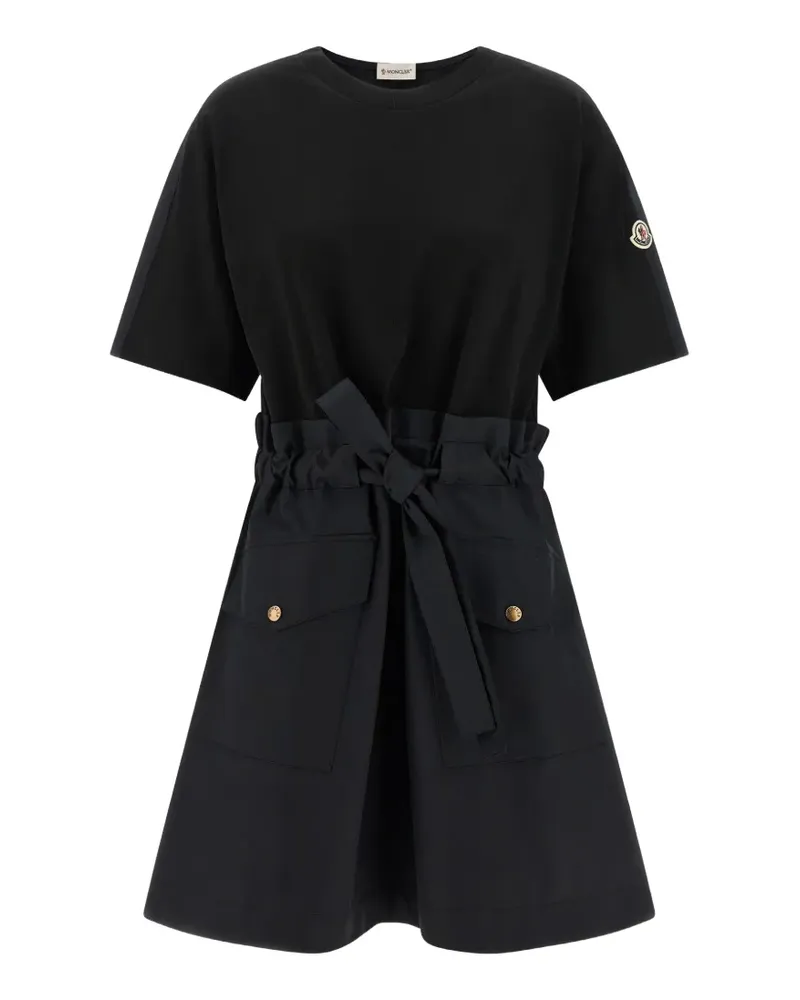Moncler belted mini dress - Schwarz Schwarz
