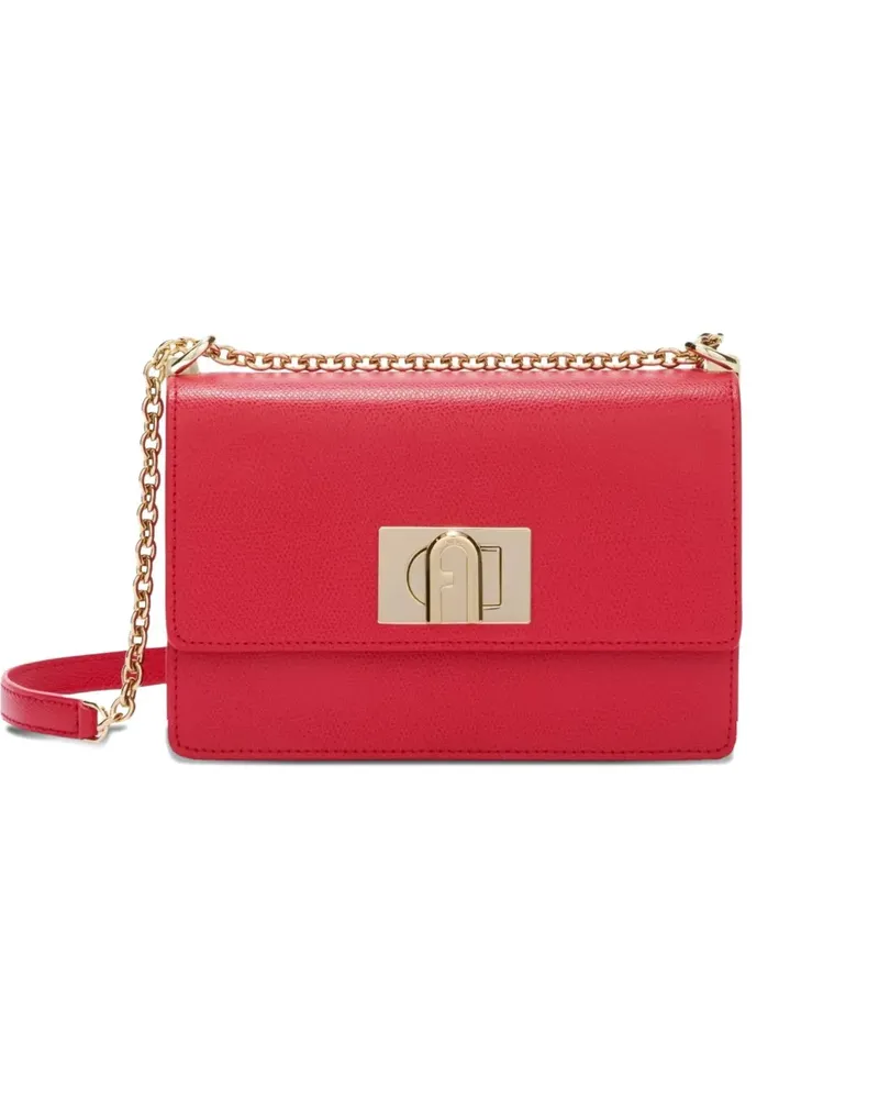 Furla Mini  1927 Klappentasche mit Kettenriemen - Rot Rot