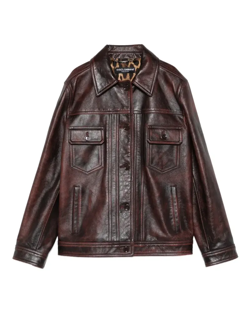 Dolce & Gabbana flap-pocket jacket - Braun Braun