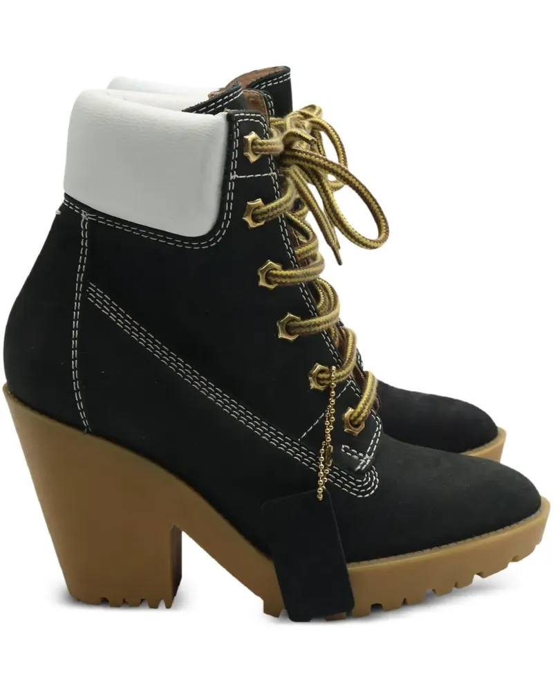 Maison Margiela leather lace-up boots - Schwarz Schwarz