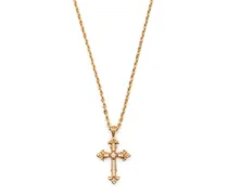 Halskette mit Fleury-Kreuzanhänger