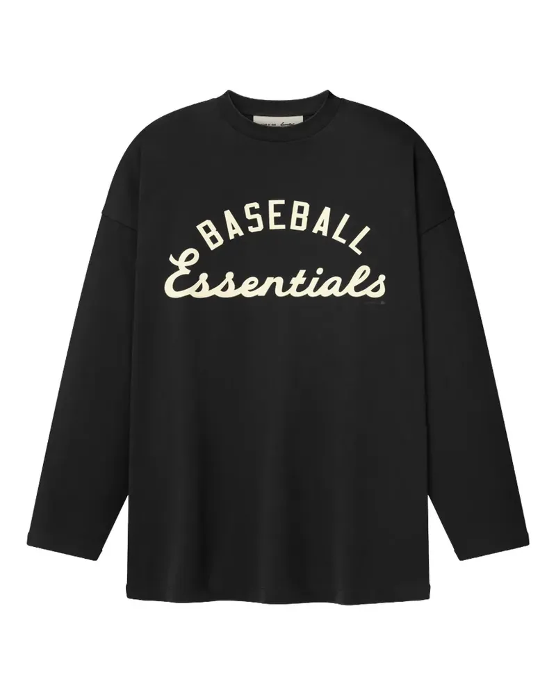 Fear of God x MLB kastiges Langarmshirt - Schwarz Schwarz