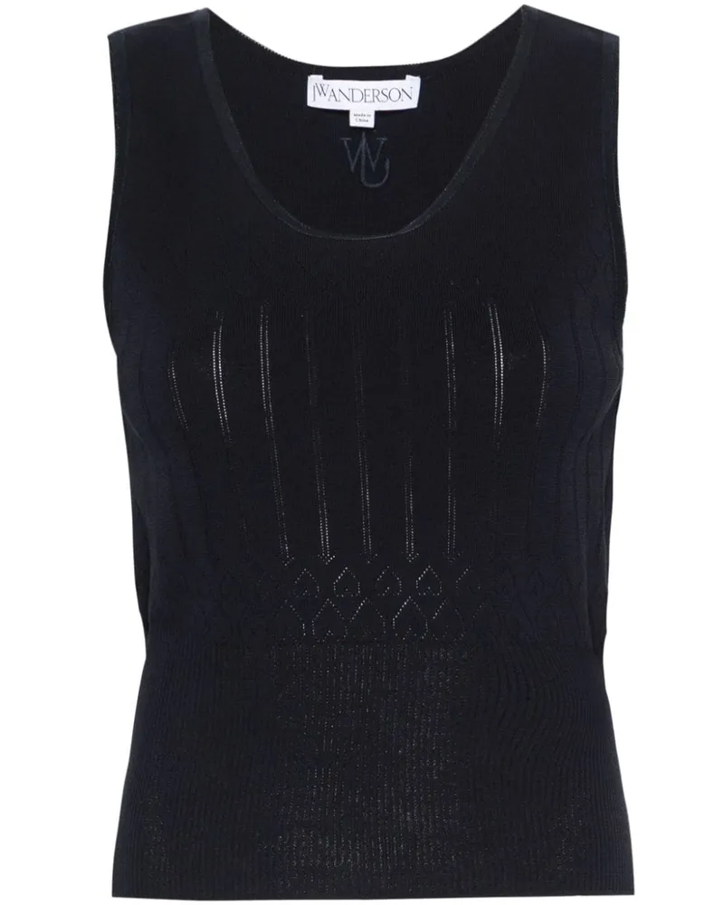 J.W.Anderson Top mit Zickzackmuster - Blau Blau