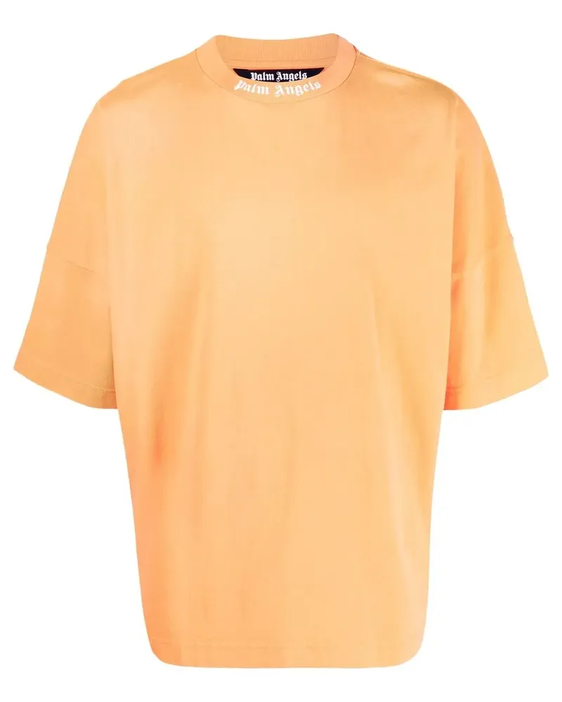 Palm Angels T-Shirt mit Logo-Print - Orange Orange