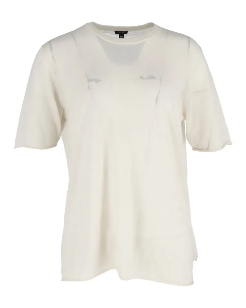 Joseph crew-neck wool T-shirt - Nude Nude