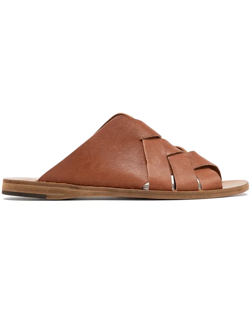 Officine Creative Italia Itaca 049 Sandalen mit Flechtdetail - Braun Braun