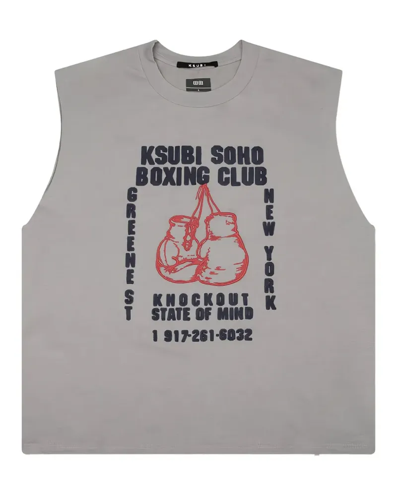ksubi Club Cut Off graphic-print tank top - Grau Grau