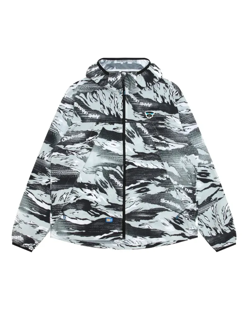 BAPE camouflage hooded jacket - Schwarz Schwarz