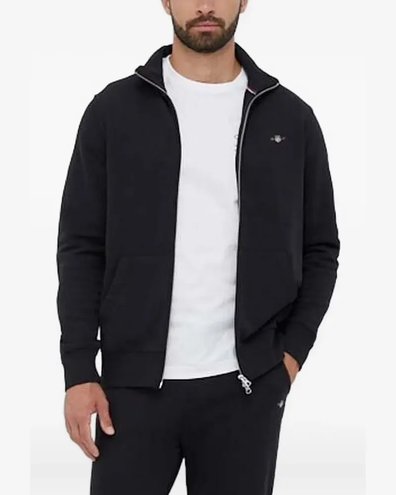 Gant Shield Pullover mit Logo-Stickerei - Schwarz Schwarz