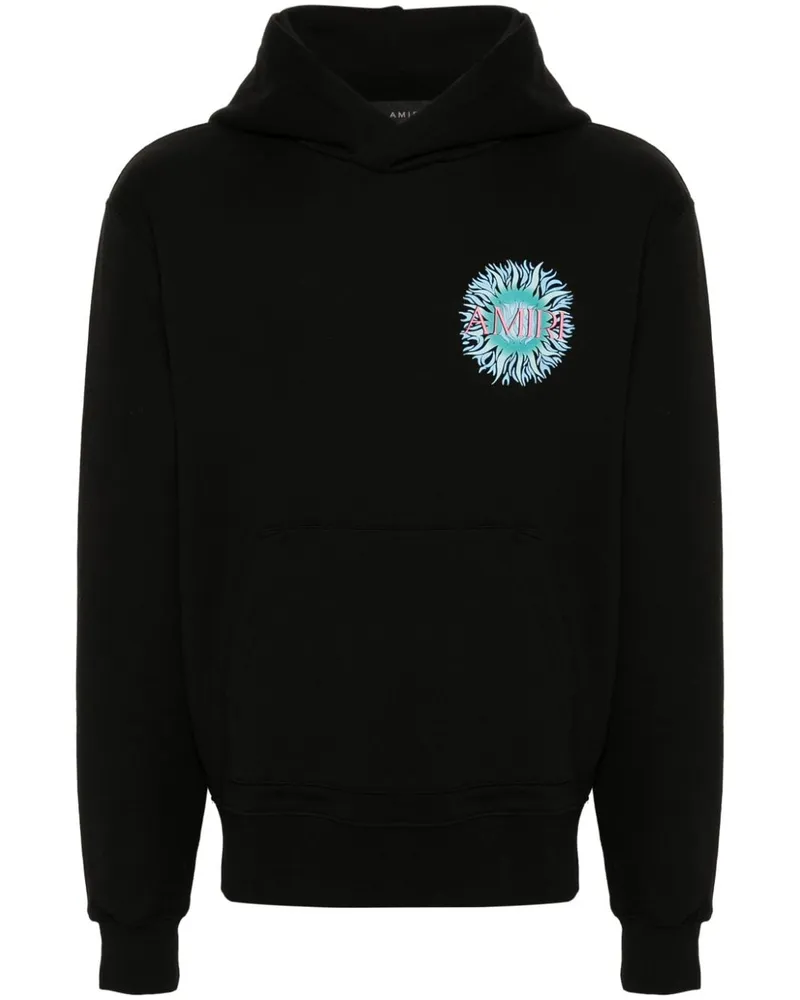 Amiri Hoodie mit Logo-Print - Schwarz Schwarz
