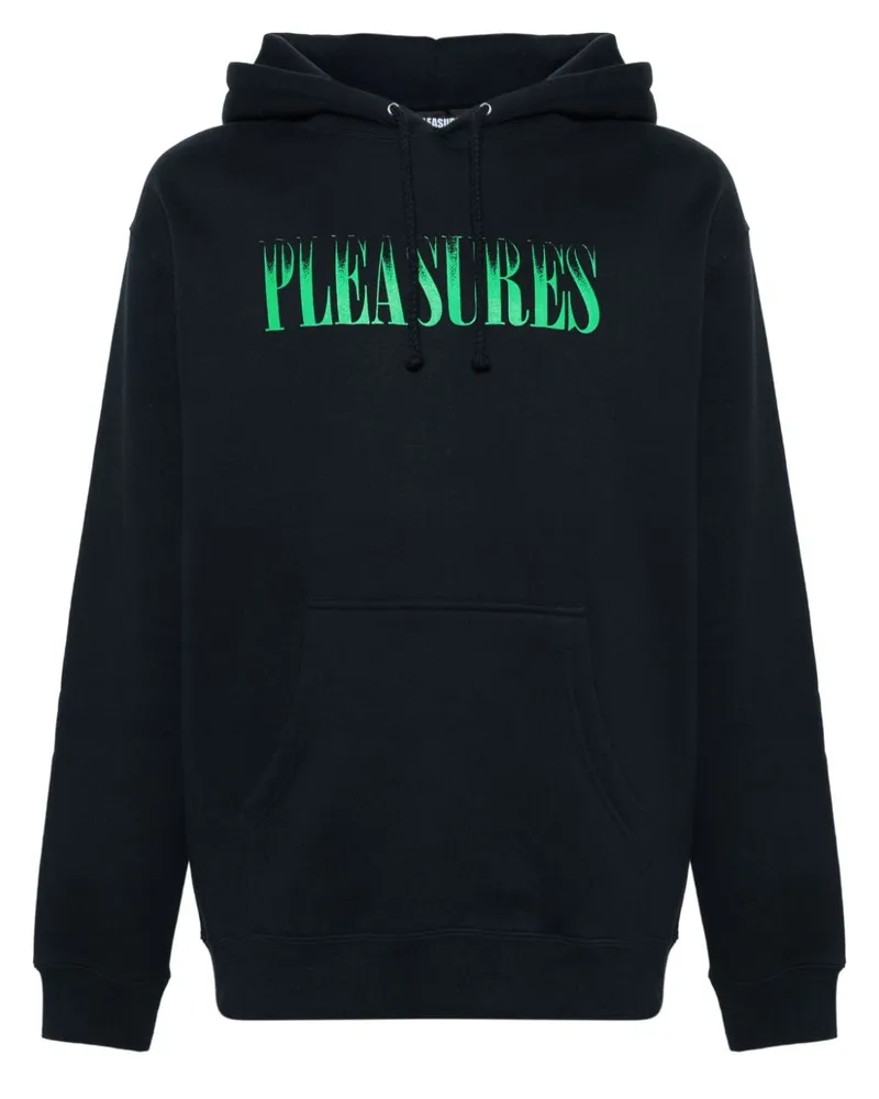 PLEASURES Crumble Hoodie Blau