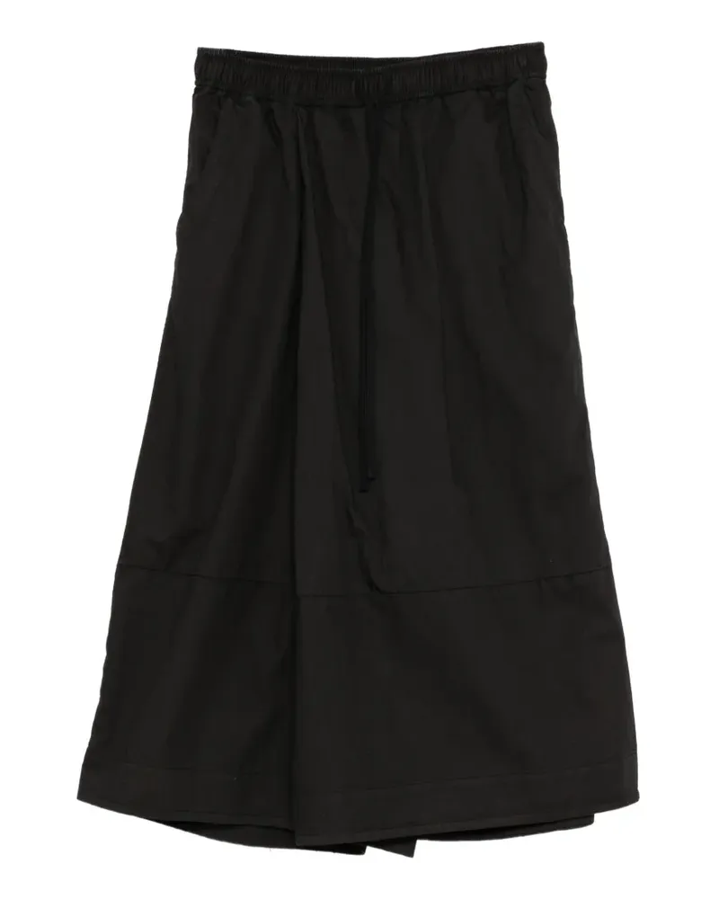 Julius Weite Shorts mit Kordelzug - Schwarz Schwarz