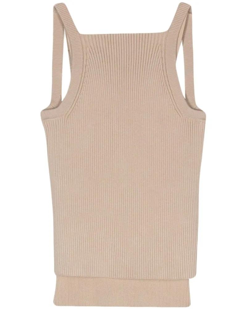 Emporio Armani Oberteil im Layering-Look - Nude Nude