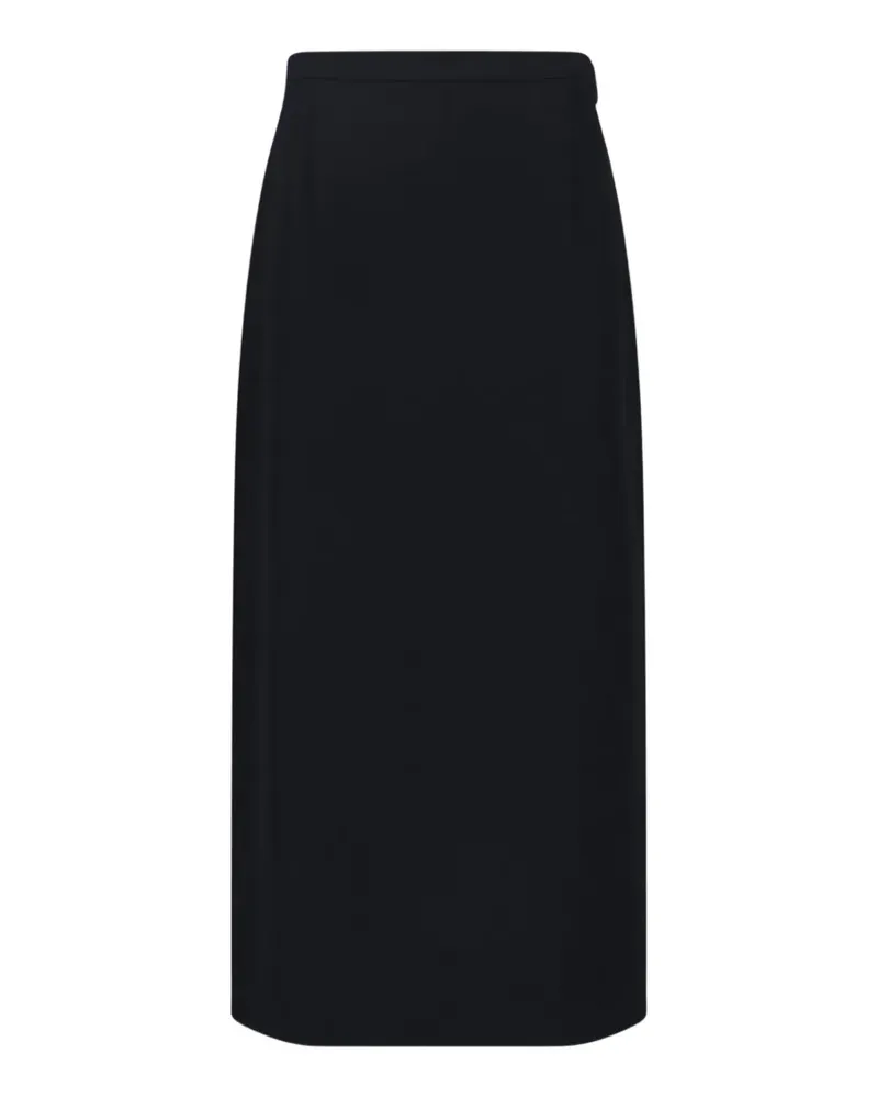 The Row Edric wool midi skirt - Schwarz Schwarz