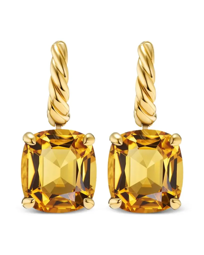 David Yurman 18kt Marbella Gelbgoldohrringe mit Zitrin Gold
