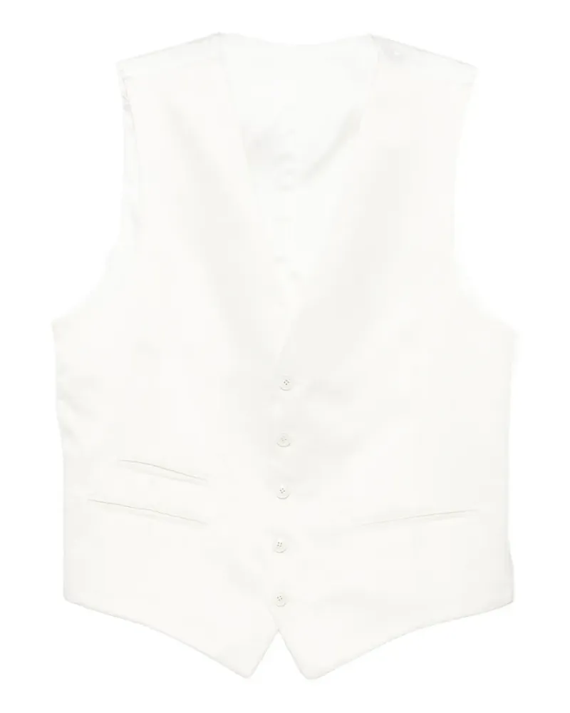 Manuel Ritz single-breasted waistcoat - Weiß Weiß