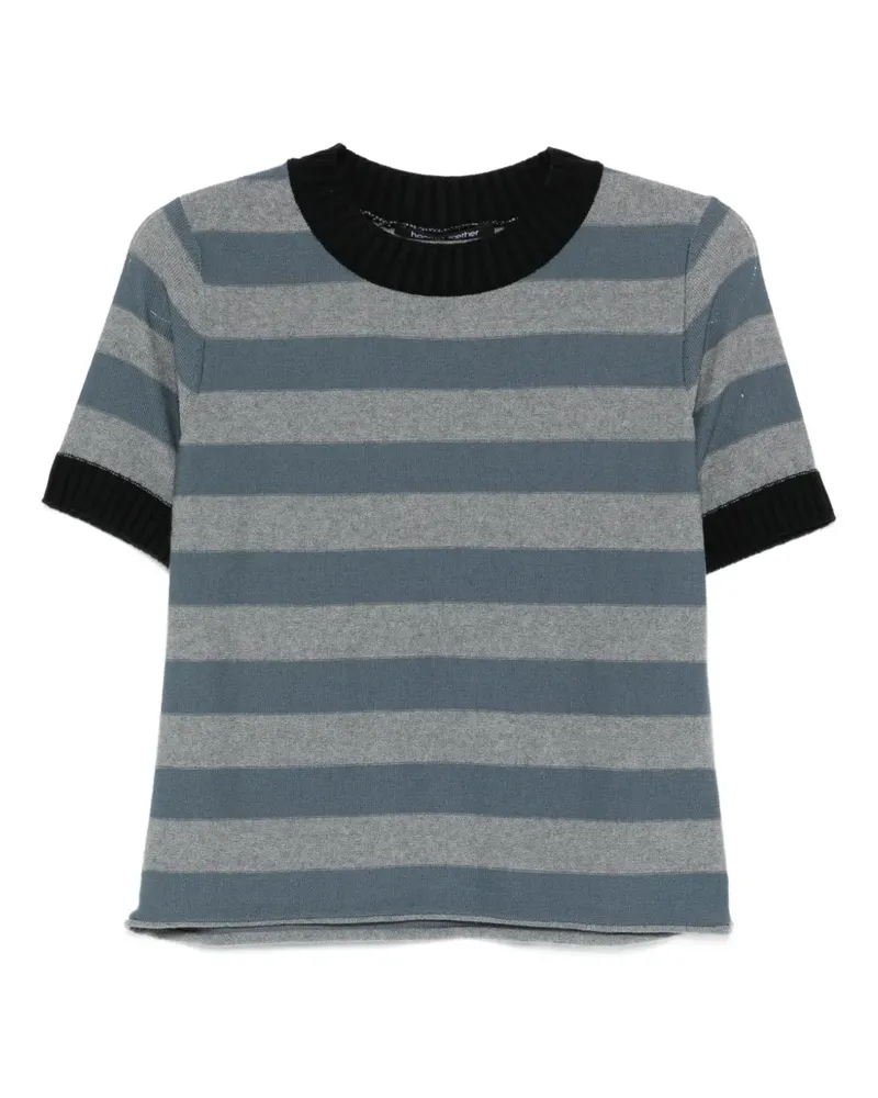 Hannes Roether Gestreiftes T-Shirt - Blau Blau