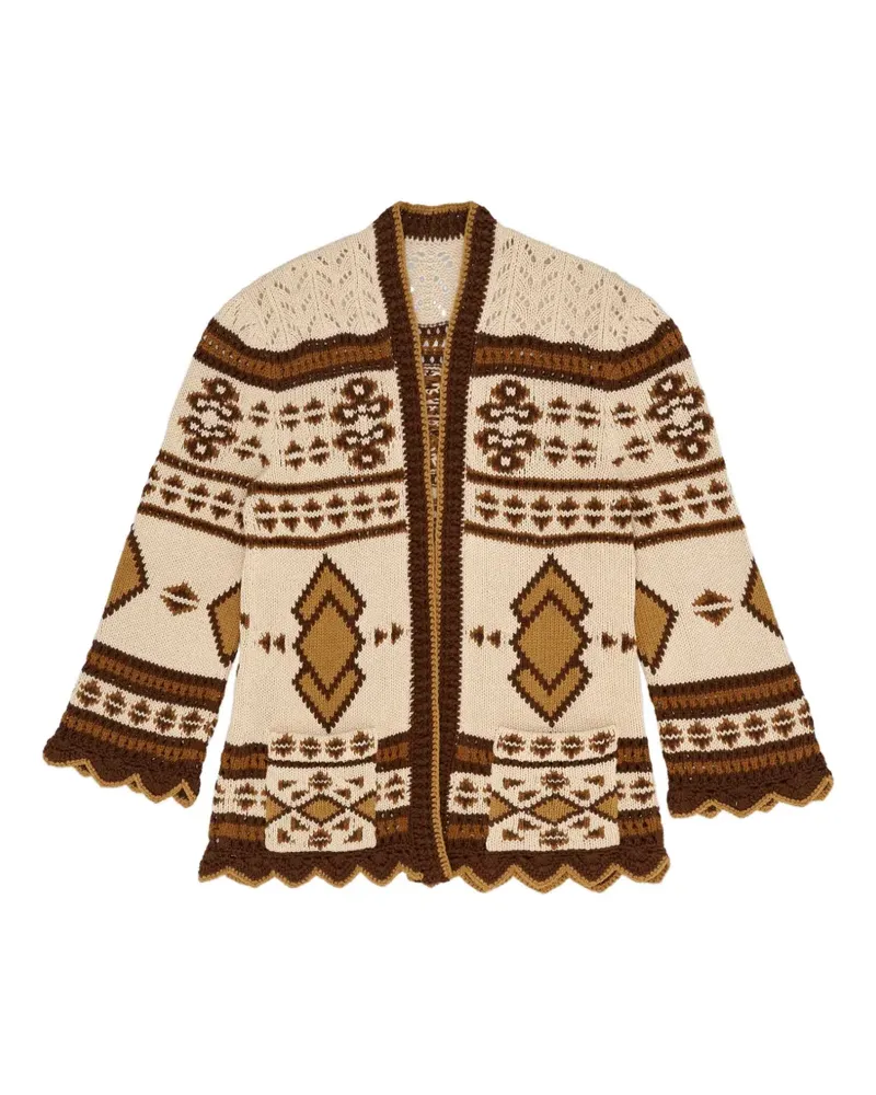 Fortela Lalie pocket cardigan - Nude Nude
