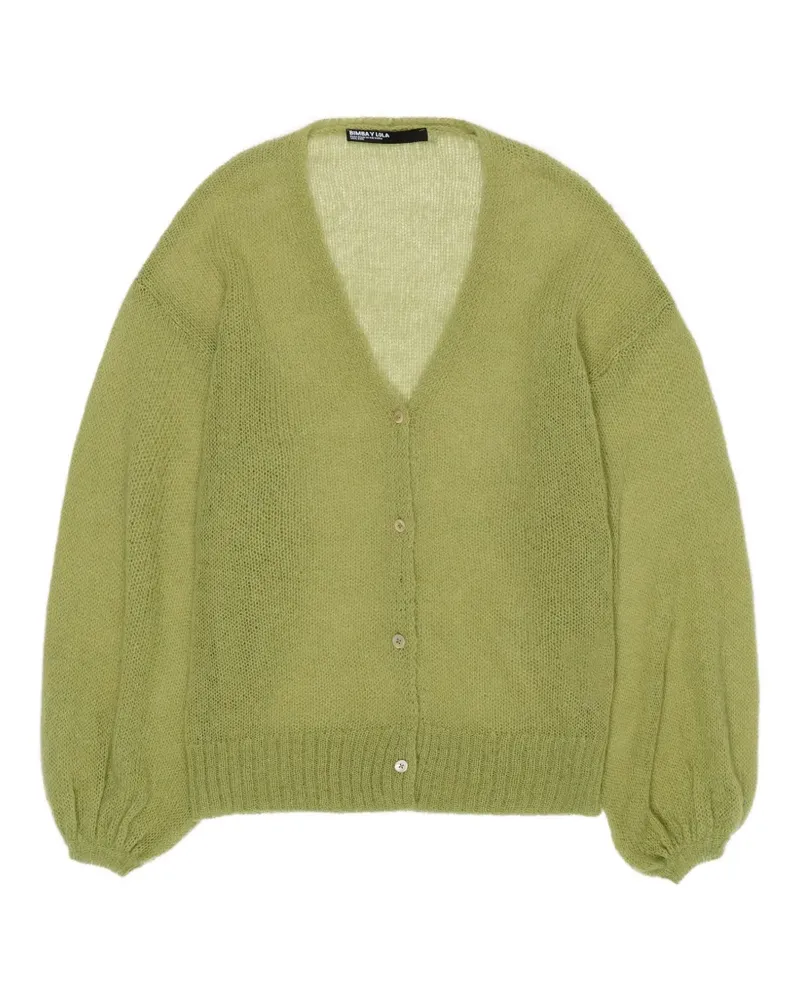 BIMBA Y LOLA Cardigan mit Ballonärmeln - Grün Grün