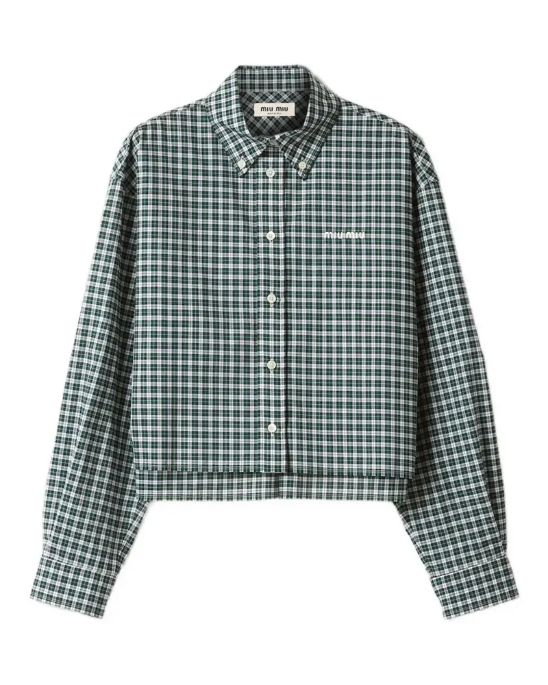 Miu Miu plaid shirt - Grün Grün