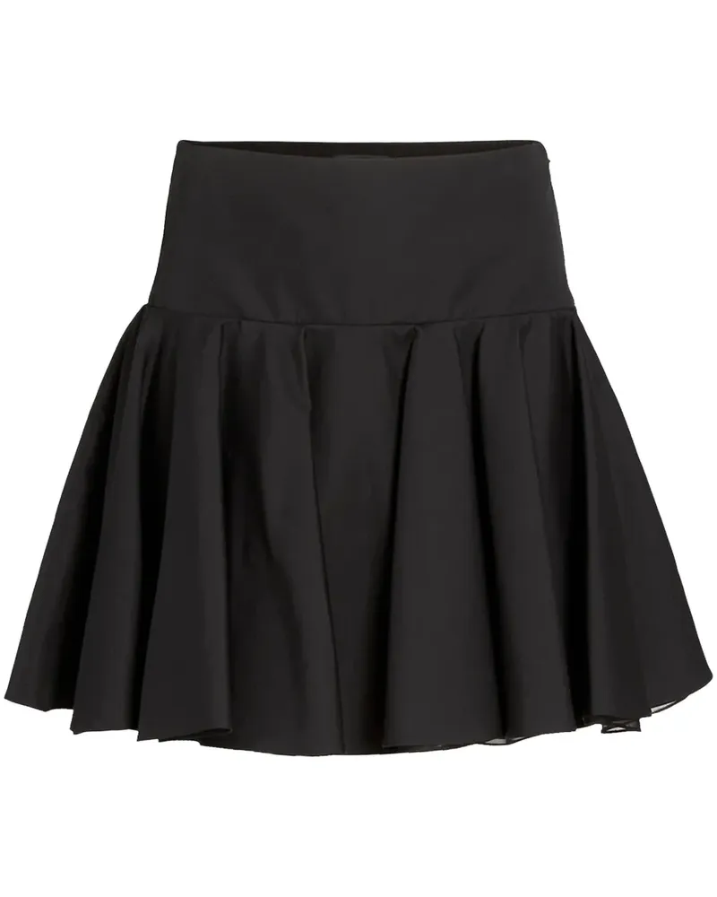 Giambattista Valli Ausgestellter Popeline-Rock - Schwarz Schwarz