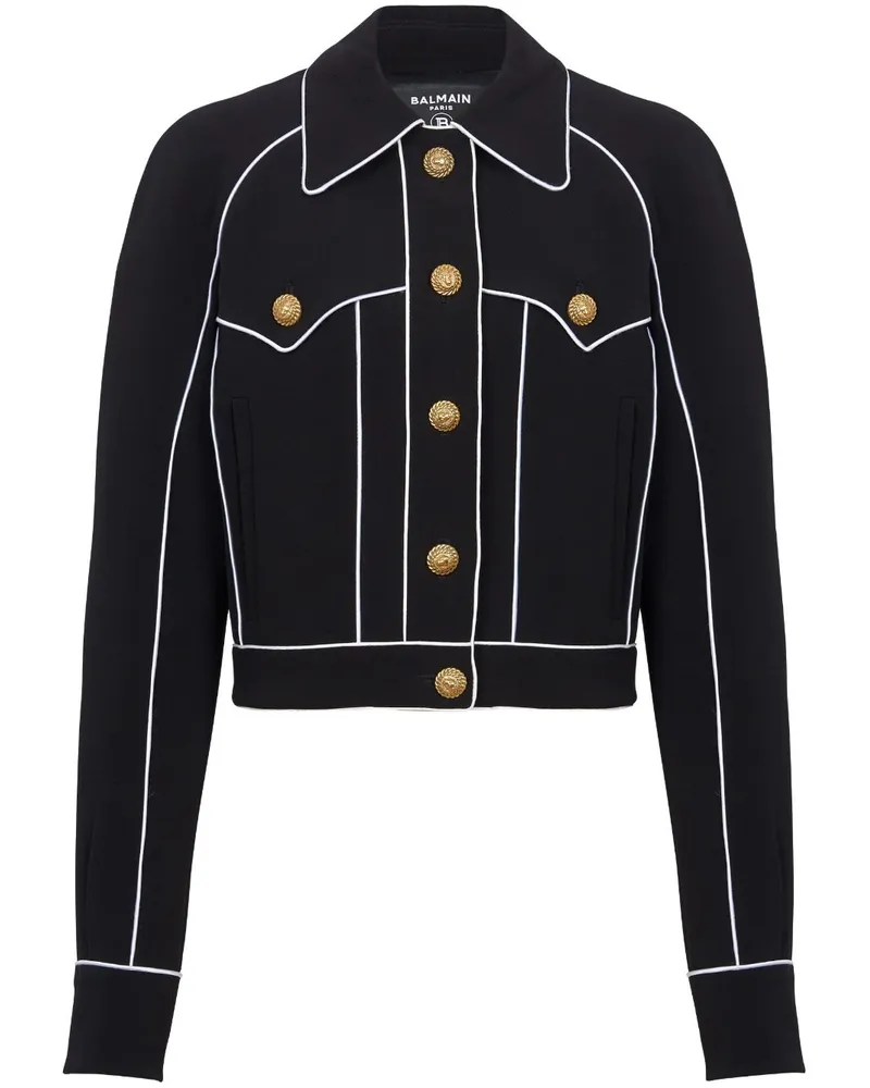 Balmain Western Jacke - Schwarz Schwarz