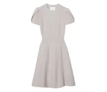 Minikleid mit Zopfmuster - Grau