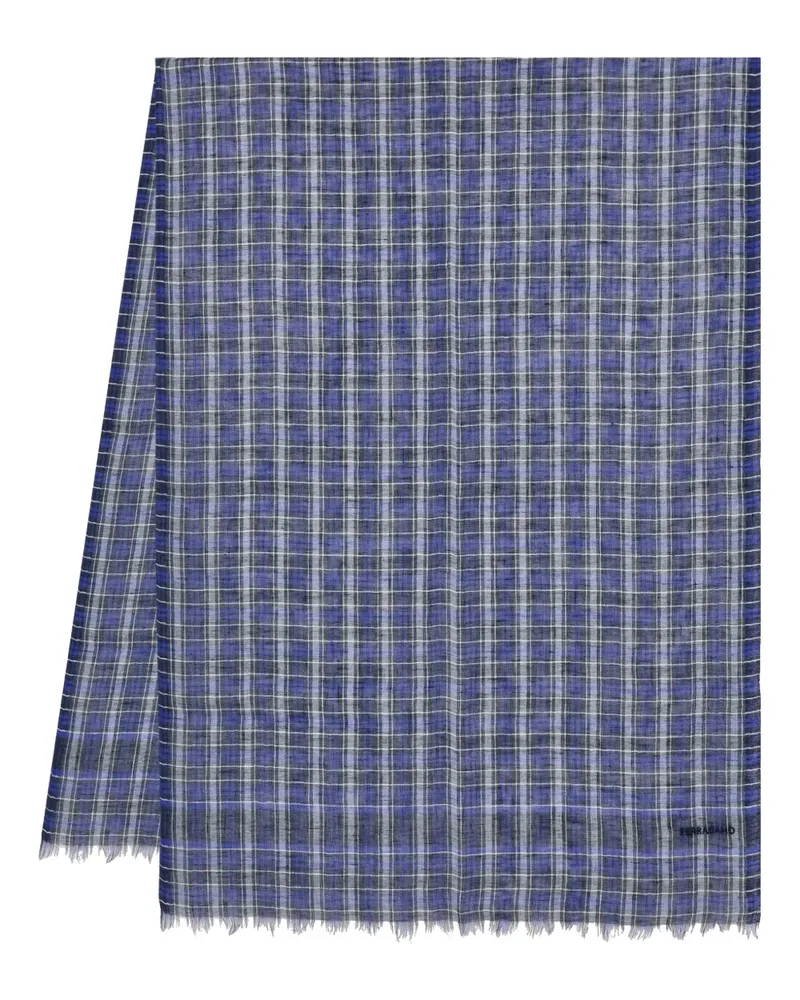 Ferragamo Schal mit Schottenkaromuster - Blau Blau