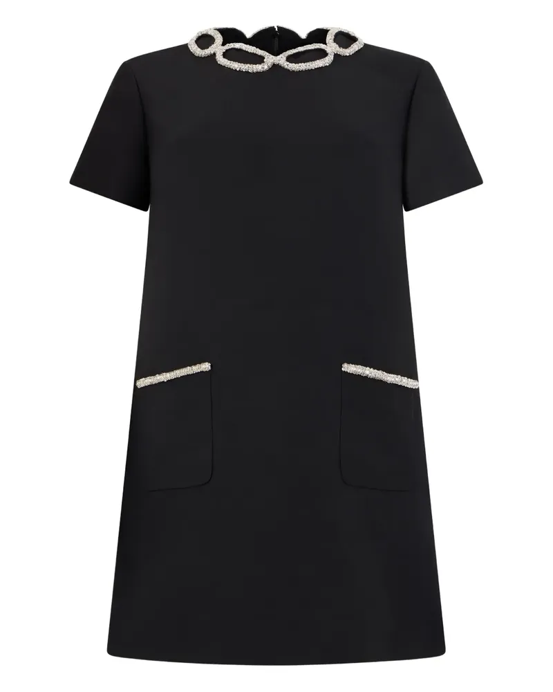 Valentino Garavani crystal-embellished mini dress - Schwarz Schwarz