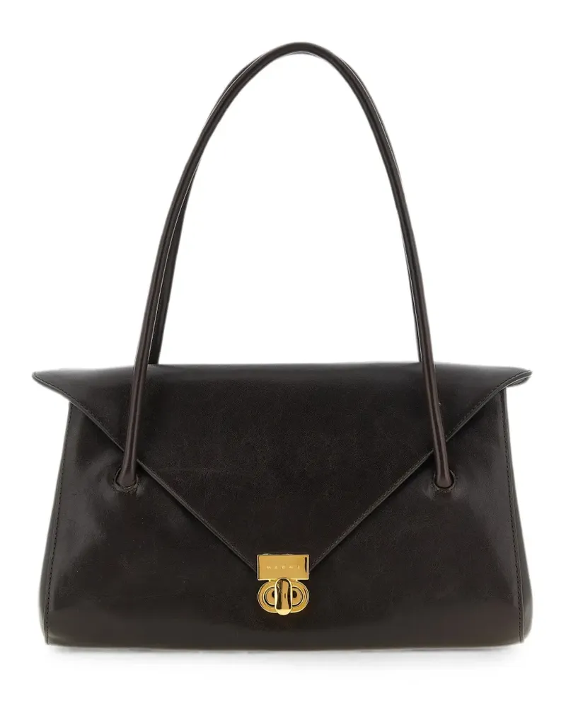 Marni East West Schultertasche - Braun Braun