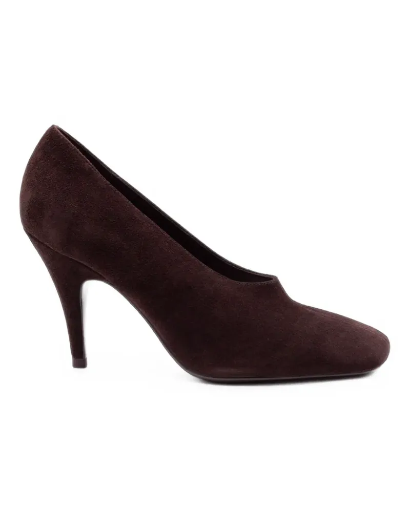Elena Iachi suede square-toe pumps - Braun Braun