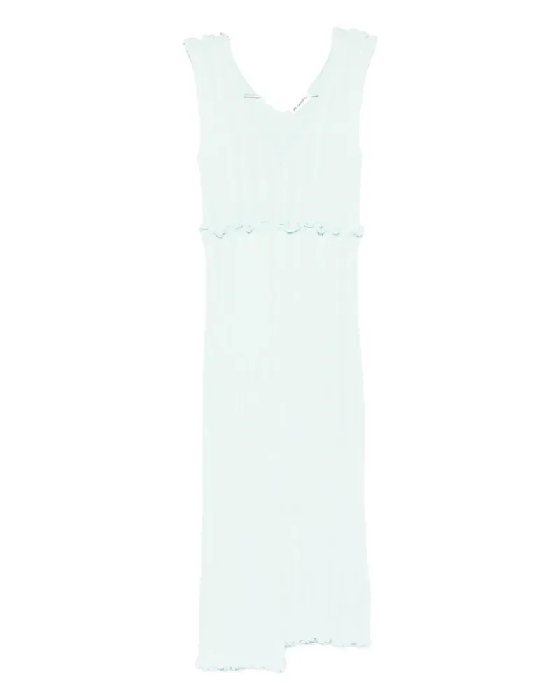 Jil Sander Asymmetrisches Midikleid - Blau Blau