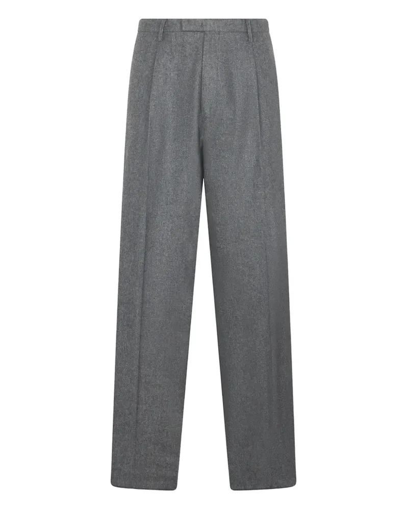 Boglioli Hose mit Bundfalten - Grau Grau