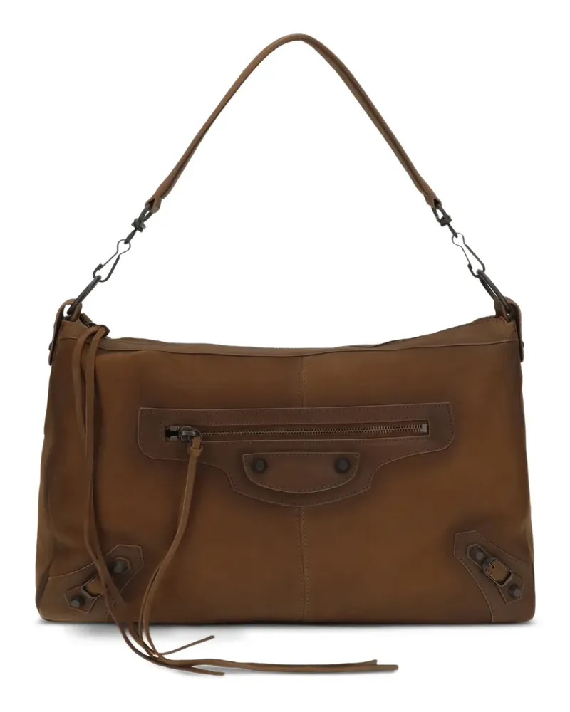 Balenciaga Mittelgroße Le City Schultertasche - Braun Braun