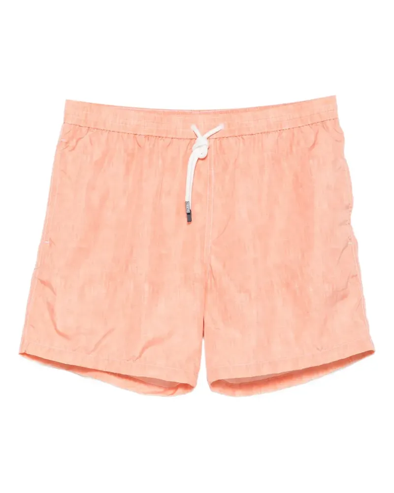 BARBA drawstring-waist swim shorts - Orange Orange