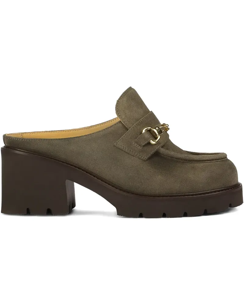 Doucal´s chain-embellished mules - Grün Grün