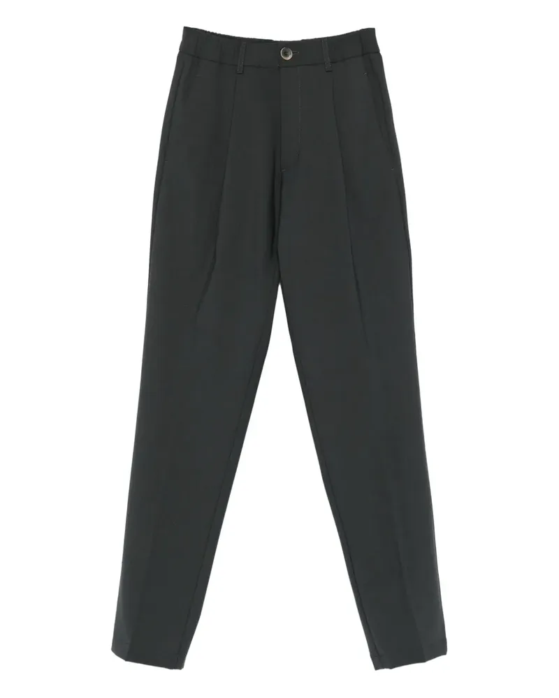 Herno Bundfaltenhose mit geradem Bein - Grau Grau