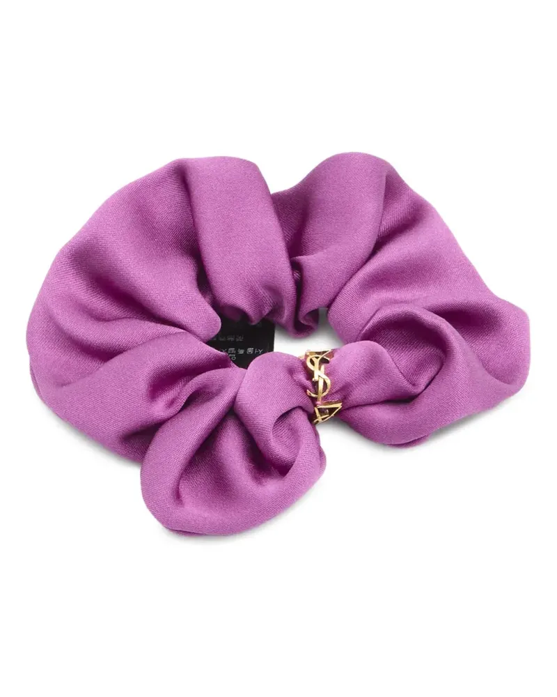 Saint Laurent Cassandre Haargummi aus Seide - Violett Violett