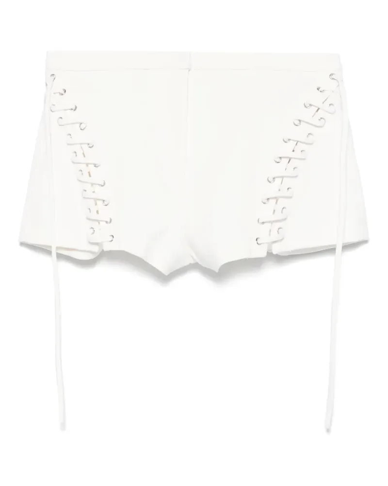Blumarine Shorts mit Ösen - Weiß Weiß