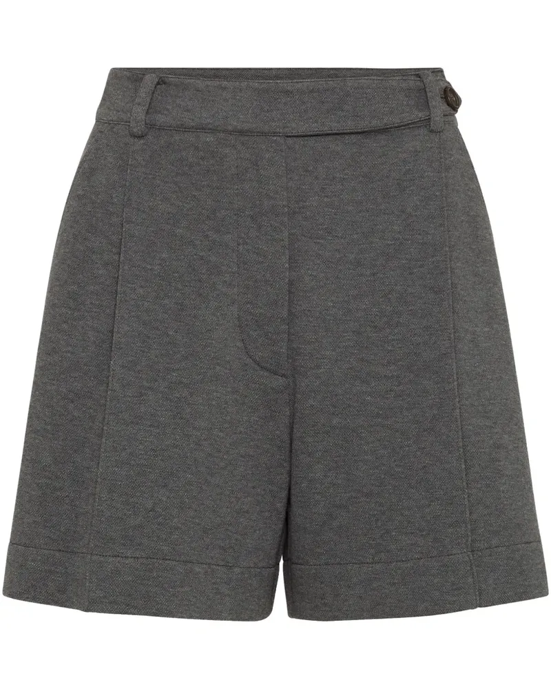 Brunello Cucinelli Shorts aus Baumwollgemisch - Grau Grau