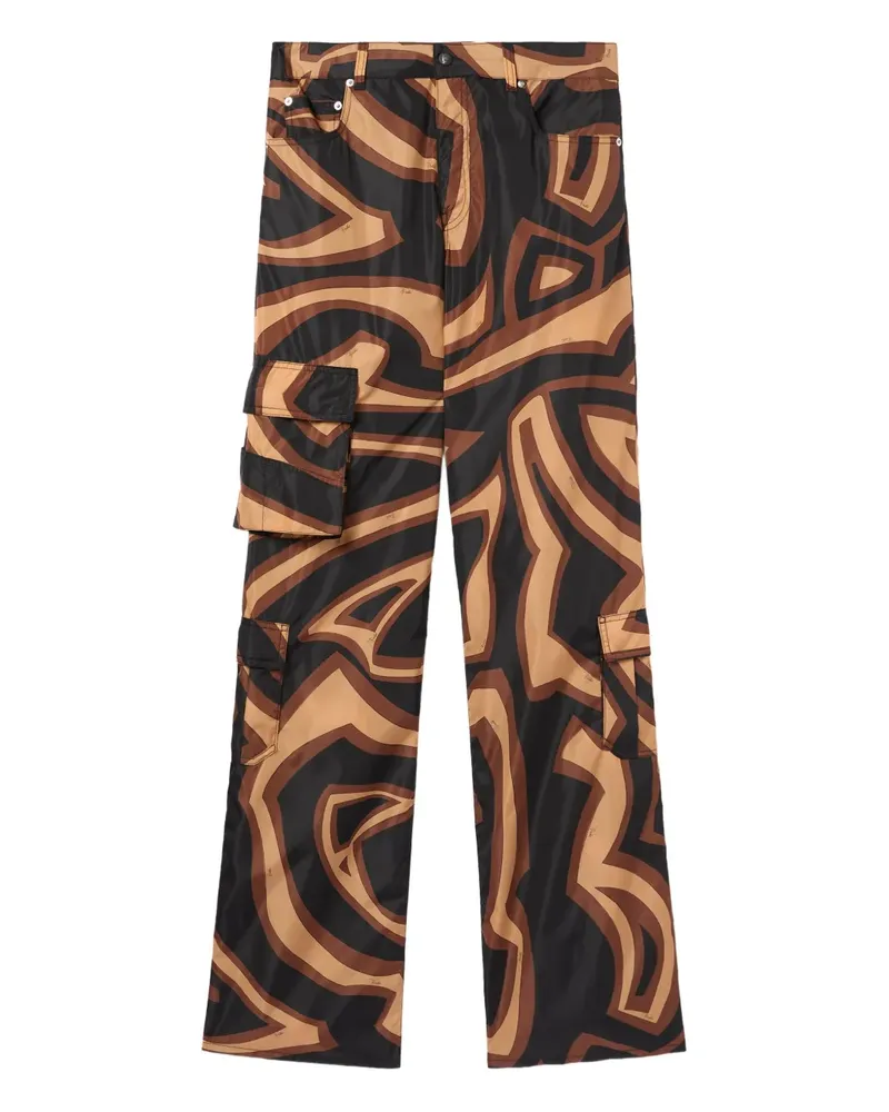 Emilio Pucci Hose mit Labirinto-Print - Schwarz Schwarz
