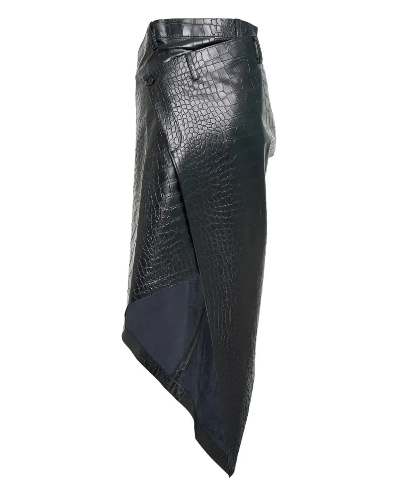 Junya Watanabe Plissierter Rock - Schwarz Schwarz