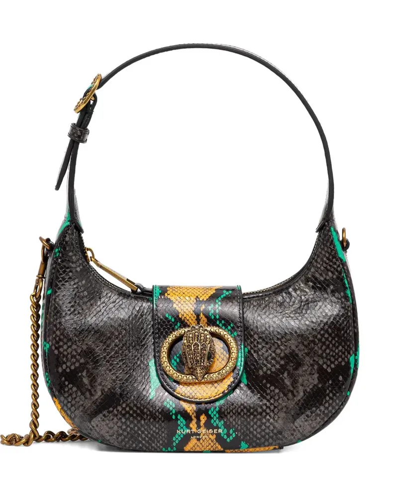Kurt Geiger snakeskin-effect chain tote bag - Schwarz Schwarz
