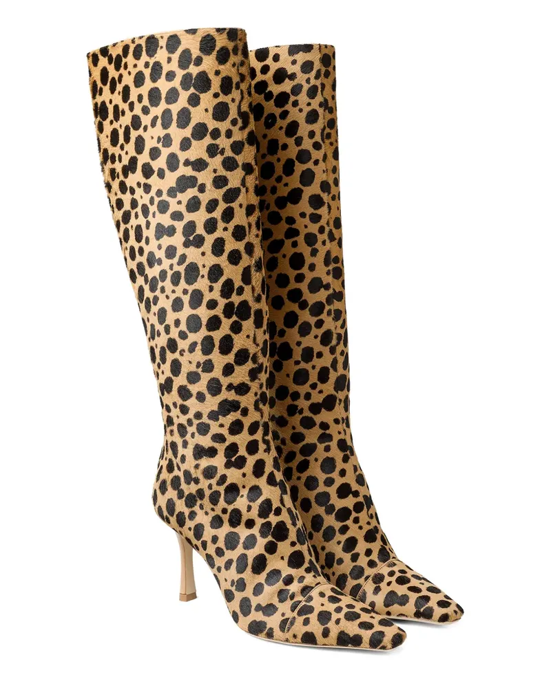 Jimmy Choo 85mm Gloria knee-high boots - Nude Nude