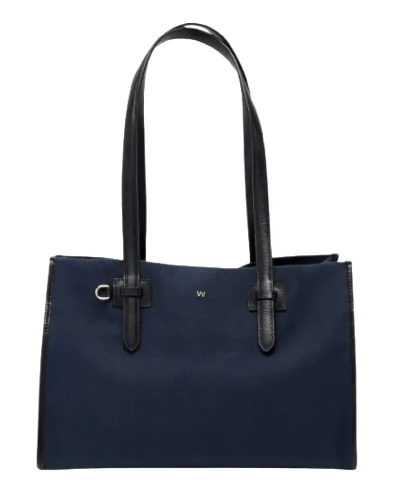 Max Mara Schultertasche mit Henkel - Blau Blau