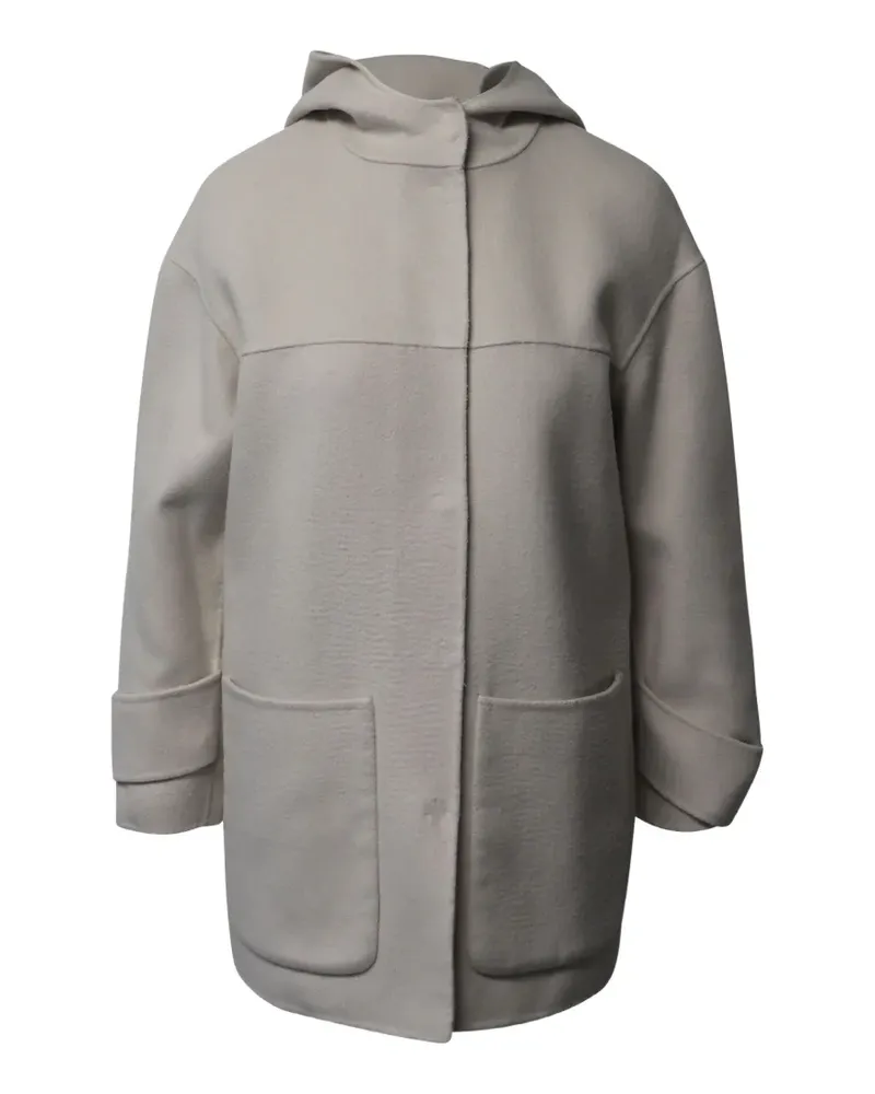 Pinko hoodie patch-pocket coat - Nude Nude