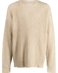 Izzue Gerippter Strickpullover Nude