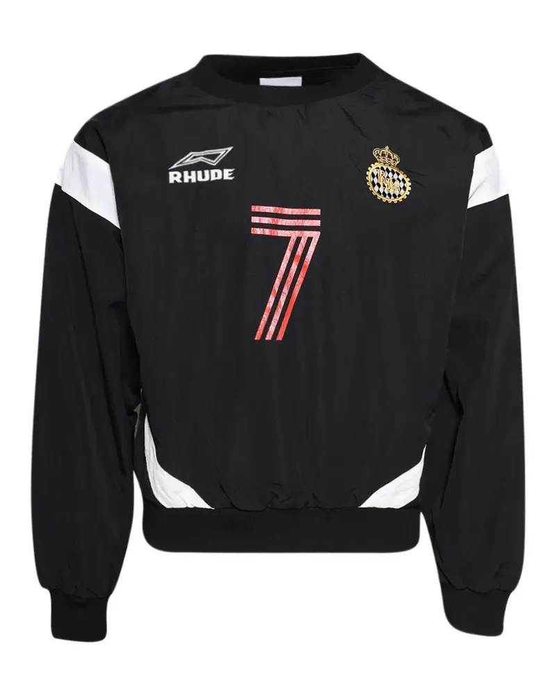 RHUDE Lago soccer jersey sweater - Schwarz Schwarz