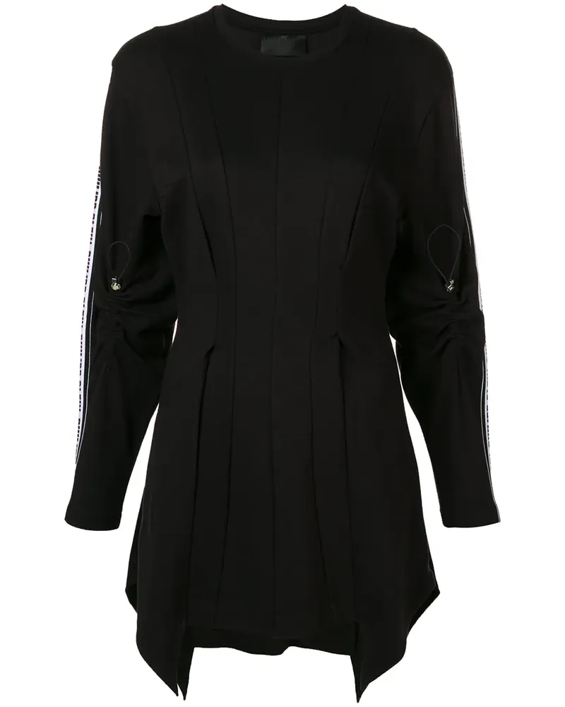 Philipp Plein Minikleid mit Logo-Streifen - Schwarz Schwarz
