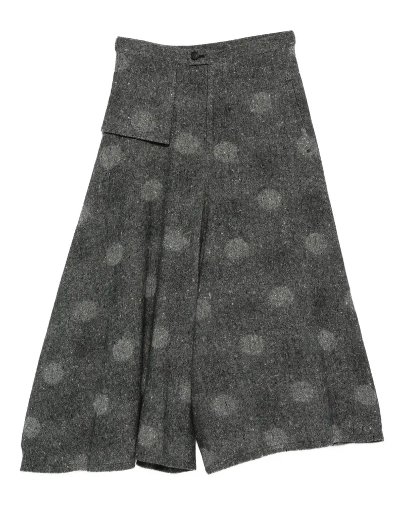 Yohji Yamamoto Gepunkteter Rock - Grau Grau